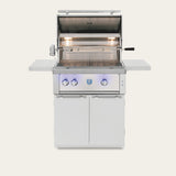 American Made Grills Estate Freedom 30-Inch Freestanding Propane Grill - hood open