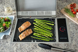 Kenyon Frontier B70051 21 in built-in electric grill grilling salmon and asparagus