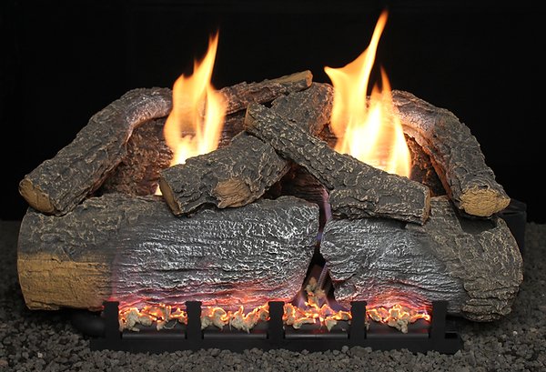 Hargrove 18 Inch Frontier Blaze Vent Free Gas Log Set With Burner -EFFB18