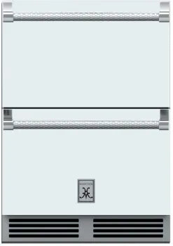 Hestan 24-Inch 5.2 Cu. Ft. Outdoor Rated Refrigerator and Freezer Drawer with Lock