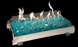 American Fyre Designs G21 Contemporary Glass Burner - lit