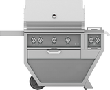 Hestan 36-Inch Grill with Double Side Burner on Deluxe Cart - Steeletto