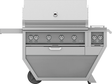Hestan 42-Inch Grill with Double Side Burner on Deluxe Cart - Steeletto