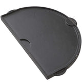Primo half moon cast iron griddle - grooved side detail