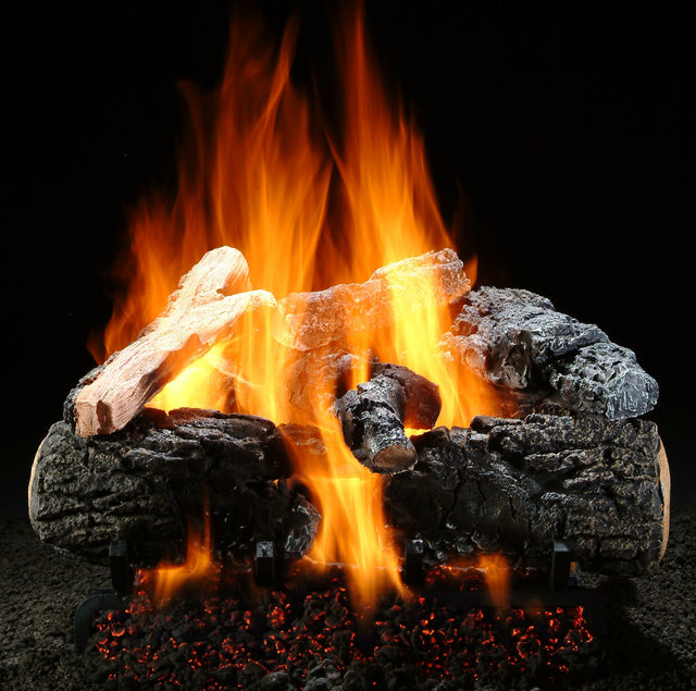 Hargrove 18-21 Inch See Through Vented Log Set Variable Flame with Remote - 18RNST1F5