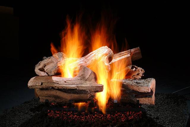Hargrove 24 Inch Fresh Cut Series Vented Gas Log Set With Variable Flame Control - 24RNEB1F5