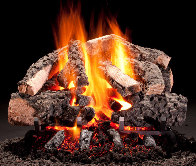 Hargrove 18-21 Inch See Through Vented Log Set Variable Flame with Remote - 18RNST1F5