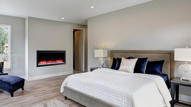 Simplifire Allusion Platinum 60" Linear Electric Fireplace | SF-ALLP60-BK