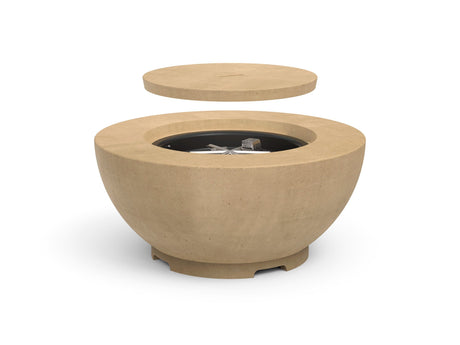 American Fyre Designs 36-Inch Chat Fire Bowl - Cafe Blanco finish