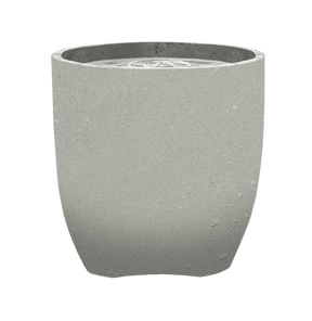 XO 24 Inch Round Fire Pot Gas Fire Pit in limestone finish with 65,000 BTU output, ideal for modern outdoor fireplace setups in home gardens.