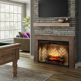 Dimplex Revillusion 42-Inch Built-In Electric Firebox Fireplace Insert - Herringbone Brick