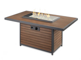 The Outdoor GreatRoom Company KW-1224-19-K Kenwood Gas Fire Pit Table, 30.75x50-Inches