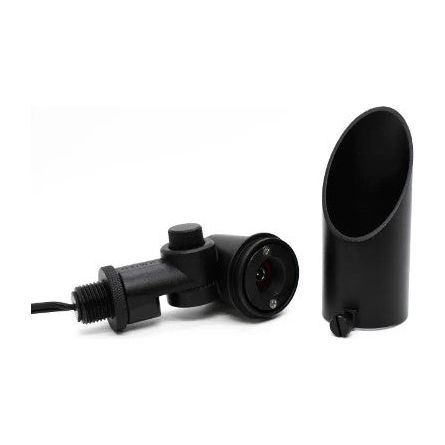 Lumien Black Aluminum Accessory Package, Micro, 37 Degree Downlight Shroud and Knuckle