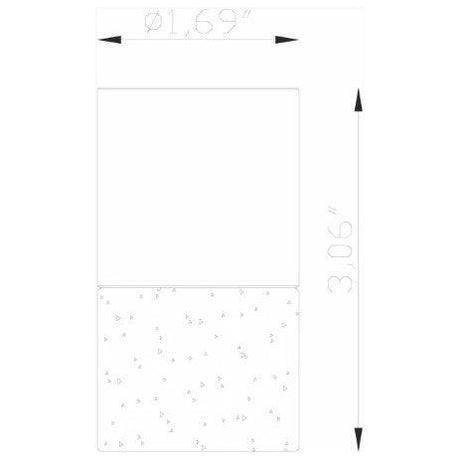 Lumien Accessory. Brass Micro Bollard Component, 360 Frosted with No Topper