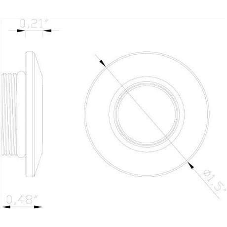 Lumien Nano Light, Recessed, Circular, Flush Accessory