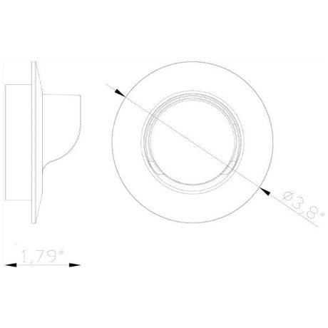 Lumien Macro Light, Recessed, Circular, Shroud Accessory