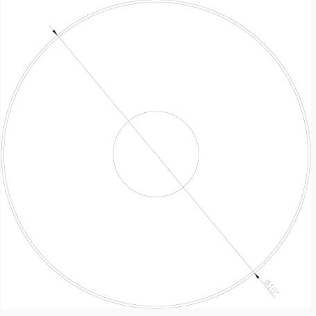 Lumien Accessory, Macro Light 10" Ground Cover Plate, Single Hole