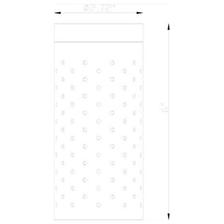 Lumien Macro, Shroud, Extra-Long Perforated Shroud Only, 6"