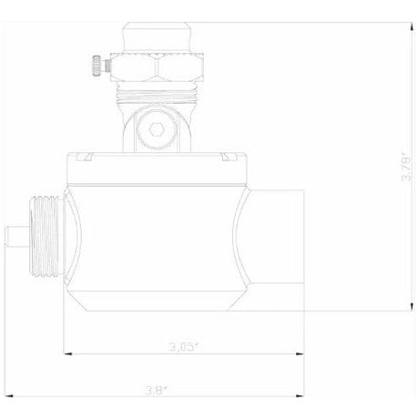 Lumien Accessory, Catenary, Hub with Lock Screw