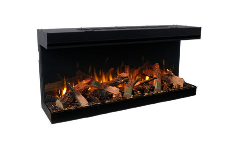 Amantii Fire & Ice LumaForest 75-Inch 3-Sided Built-In Electric Fireplace LF75