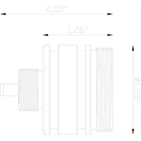 Lumien Black Aluminum Micro Module, 5.5 Watts, 435 Lumens, 10-15V, 40 Beam Spread, 3000K