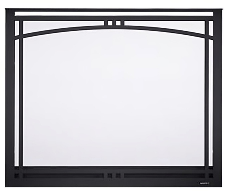Majestic MANOR36BK Manor overlap front for 36 in. Meridian, black finish