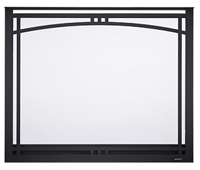 Majestic MANOR42BK Manor overlap front for 42 in. Meridian, black finish