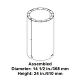 Majestic Attic Insulation Sheild Straight Flue - AS8