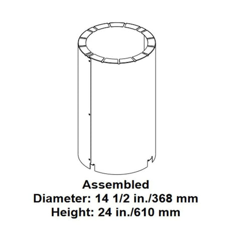 Majestic Attic Insulation Sheild Straight Flue - AS8