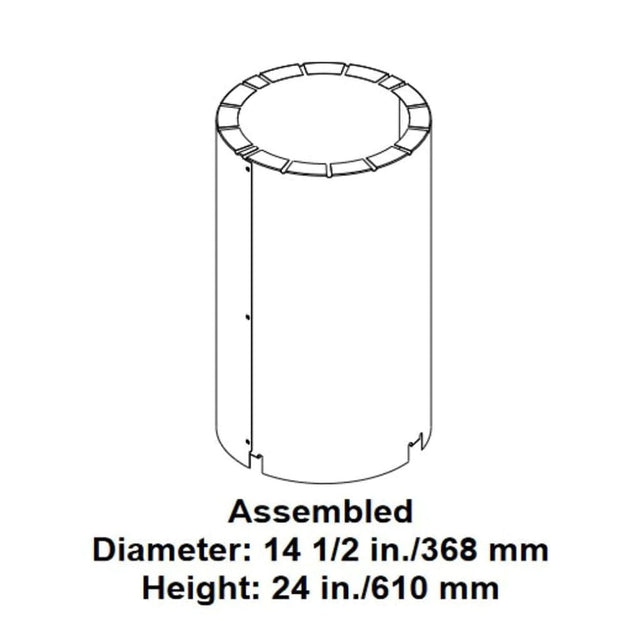Majestic Attic Insulation Sheild Straight Flue - AS8