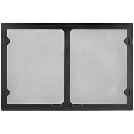 Majestic GV42BK Grand Vista cabinet-style mesh door set for Sovereign 42