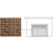 Majestic BRICKMQ42TB-B Tavern Brown traditional brick panels for Marquis II 42