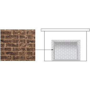 Majestic BRICKMQ42TB-B Tavern Brown traditional brick panels for Marquis II 42