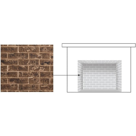 Majestic BRICKMQ42TB-B Tavern Brown traditional brick panels for Marquis II 42