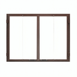 Majestic ODGF42BZ-B bronze glass bi-fold door for Castlewood 42 outdoor fireplace