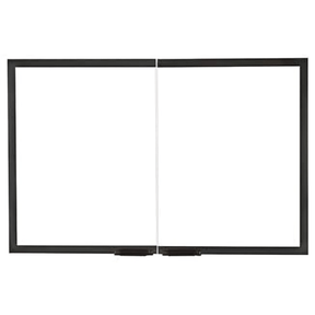 Majestic GGD42BK-B gasketed cabinet-style glass door for Sovereign 42 heat circulating