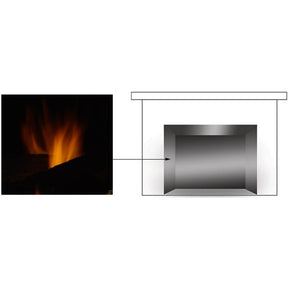 Majestic GLMQ36 reflective black glass walls for Marquis II 36
