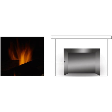 Majestic GLMQ42 reflective black glass walls for Marquis II 42