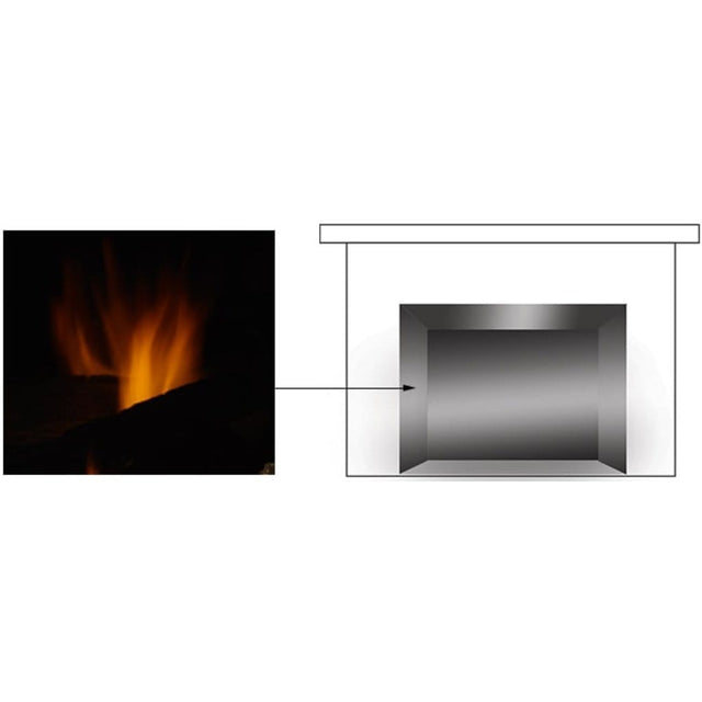 Majestic GLMQ42 reflective black glass walls for Marquis II 42