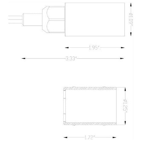 Lumien Brass Nano Module, 2.5 Watts, 205 Lumens, 10-15V, 15 Beam Spread, 2700K, Antique Finish