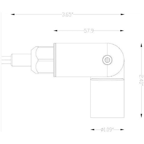 Lumien Brass Nano Spot Light, 3 Watts, 275 Lumens, 10-15V, 30 Beam Spread, 3000K, Antique Finish