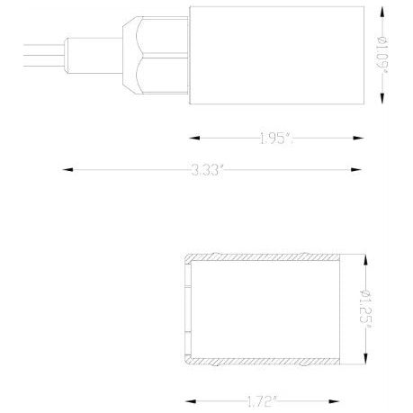 Lumien Brass Nano Module, LumienPRO (WW - 2700-5000K), 2.5 Watts, 200 Lumens, 10-15V, 30 Beam Spread