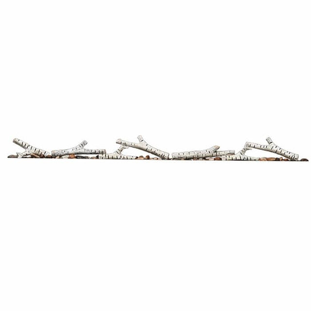 Napoleon Birch Log Set with Rocks For 60-Inch Trivista Pictura Series Electric Fireplace NEF-BLRAK60