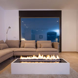 NetZero Ethanol Fireplace Planika Renew Fire Line Automatic - Vent Free - No Chimney - Real Flames