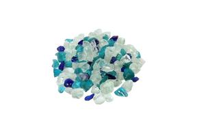 Amantii Ocean Blue Fire Glass Media 5 lb | AMSF-GLASS-16