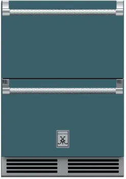 Hestan 24-Inch 5.2 Cu. Ft. Outdoor Rated Refrigerator and Freezer Drawer with Lock