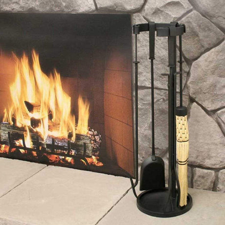 Pilgrim - 22" 4-Piece Black Mid Century Tool Set