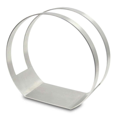 Pilgrim - 24" Stainless Steel Modern Wood Holder