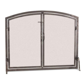 Pilgrim 42 in. Forged Iron Arched Operable Door Screen, view 2