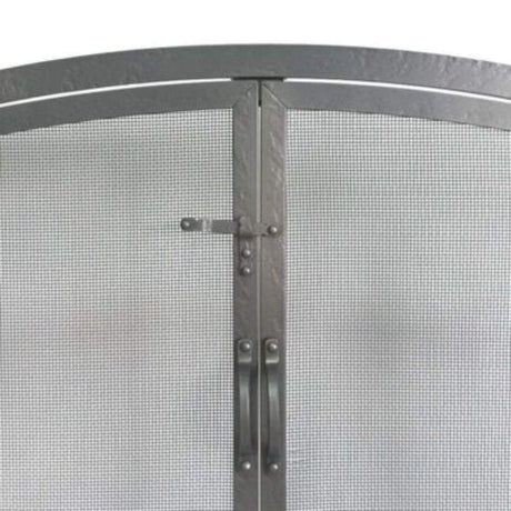 Pilgrim - 42" Forged Iron Arched Operable Door Screen